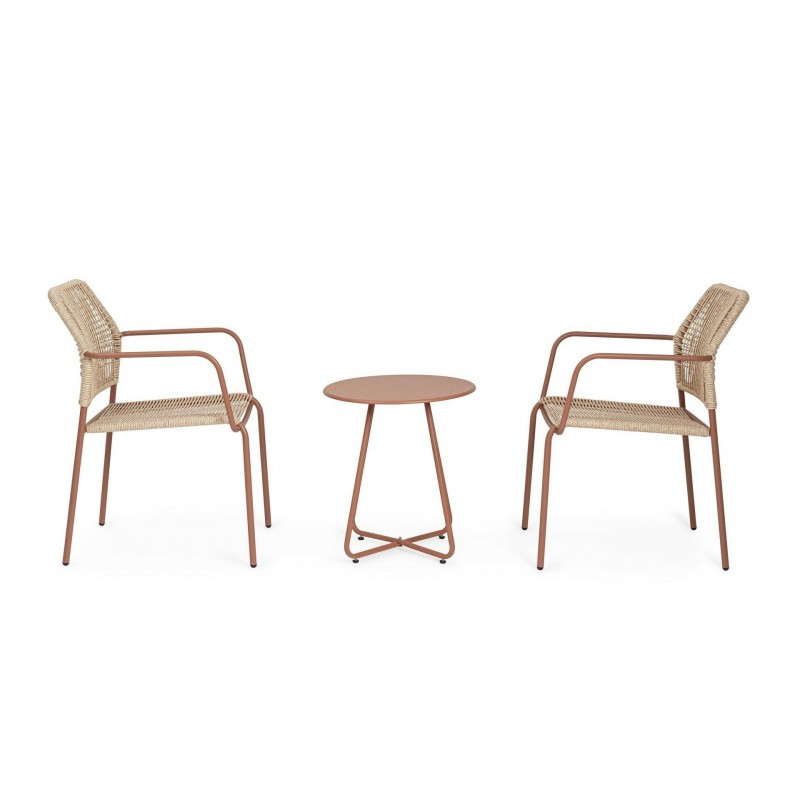 Bizzotto Stolik Ogrodowy Jable Czerwony