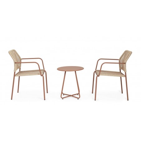 Bizzotto Stolik Ogrodowy Jable Czerwony