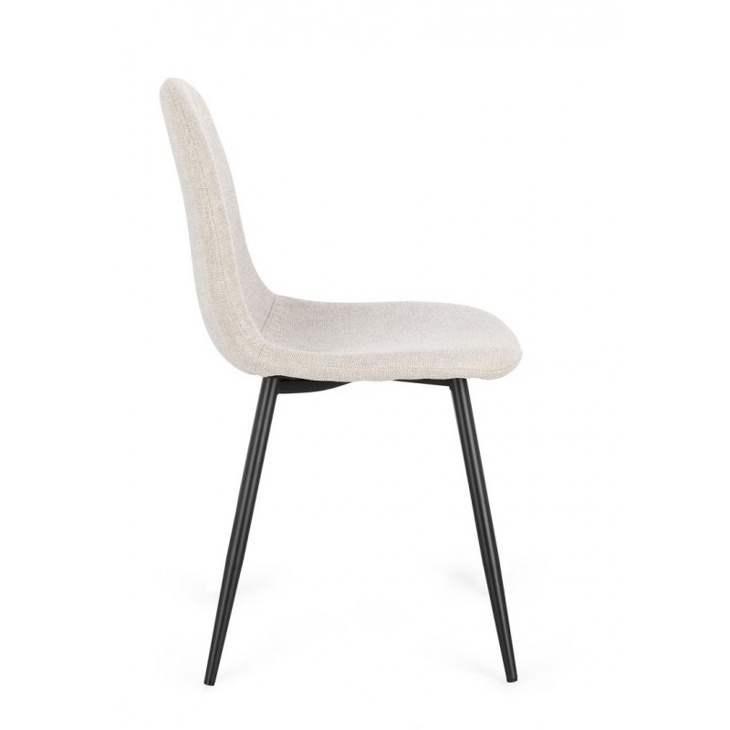 Bizzotto Krzesło Irelia Czarny / Beżowy