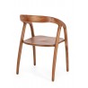 Bizzotto Krzesło Dotty Brązowe