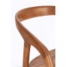Bizzotto Krzesło Dotty Brązowe