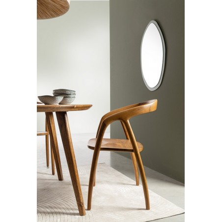 Bizzotto Krzesło Dotty Brązowe