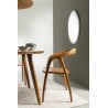 Bizzotto Krzesło Dotty Brązowe