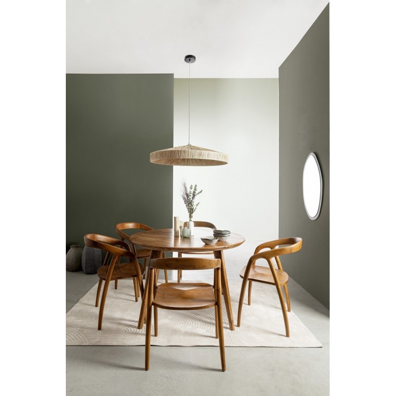 Bizzotto Krzesło Dotty Brązowe