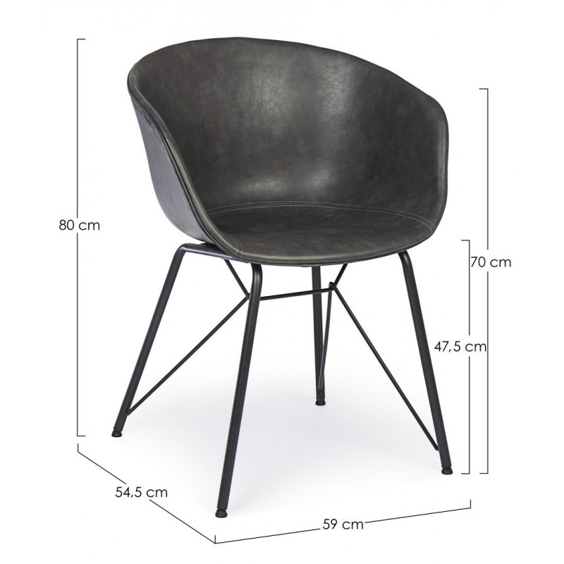 Bizzotto Krzesło Warhol Szare