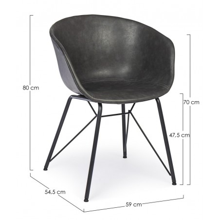 Bizzotto Krzesło Warhol Szare