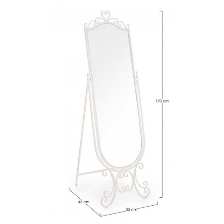 Bizzotto Lustro Stojące Emily Białe