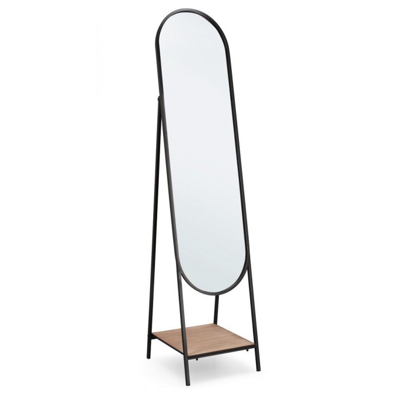 Bizzotto Lustro Stojące Valentin Czarne