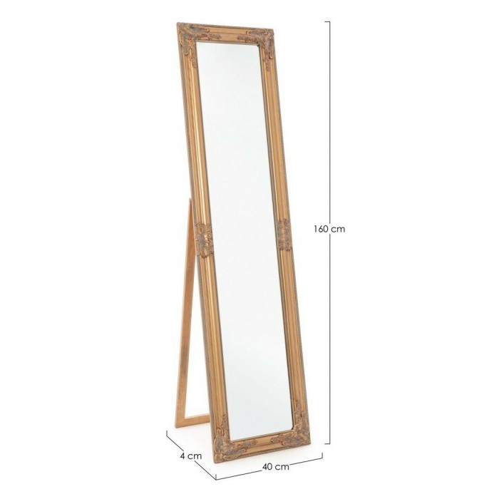 Bizzotto Lustro Stojące Miro Złote