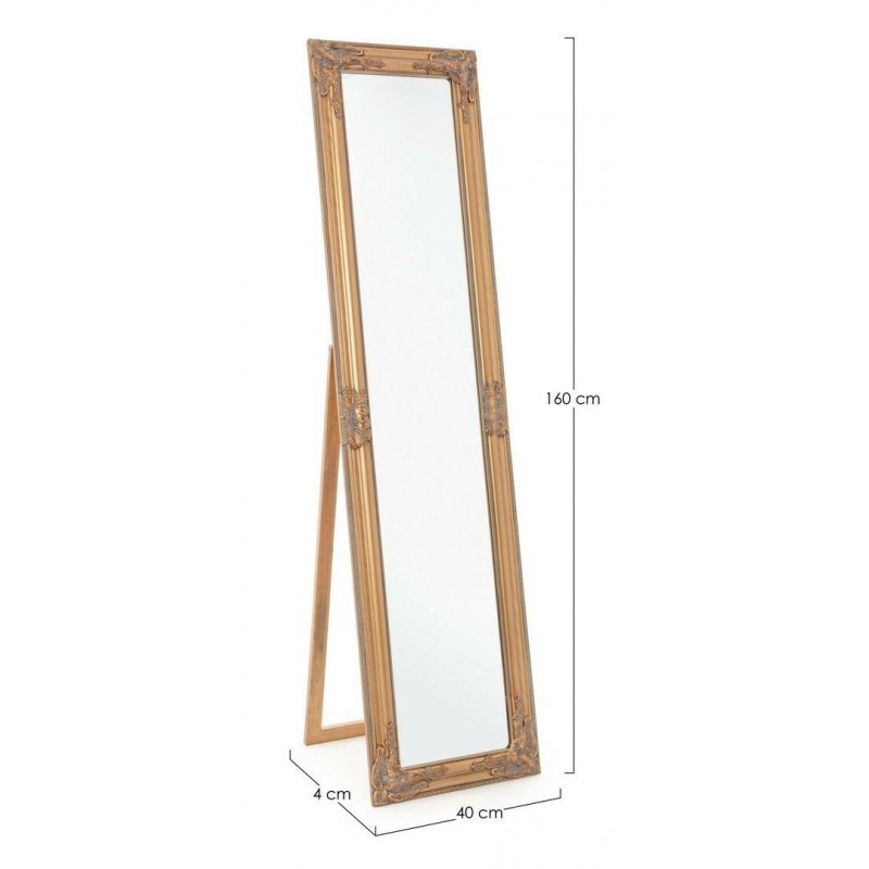 Bizzotto Lustro Stojące Miro Złote