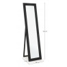Bizzotto Lustro Stojące Miro Czarne