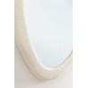 Bizzotto Lustro Ścienne Bouclé 59X90 Cm Białe