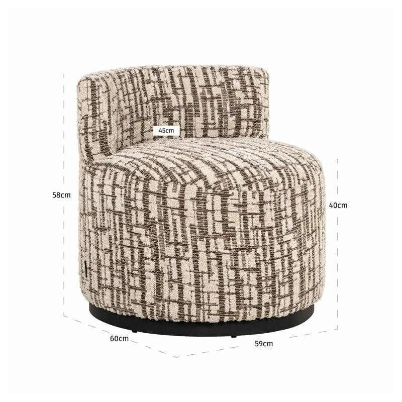 Richmond Fotel Obrotowy Franny Beżowy