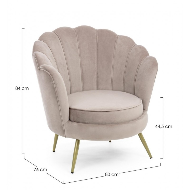 Bizzotto Fotel Giliola Szary