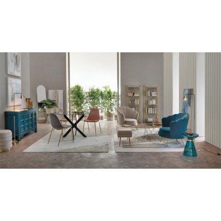 Bizzotto Fotel Giliola Niebieski