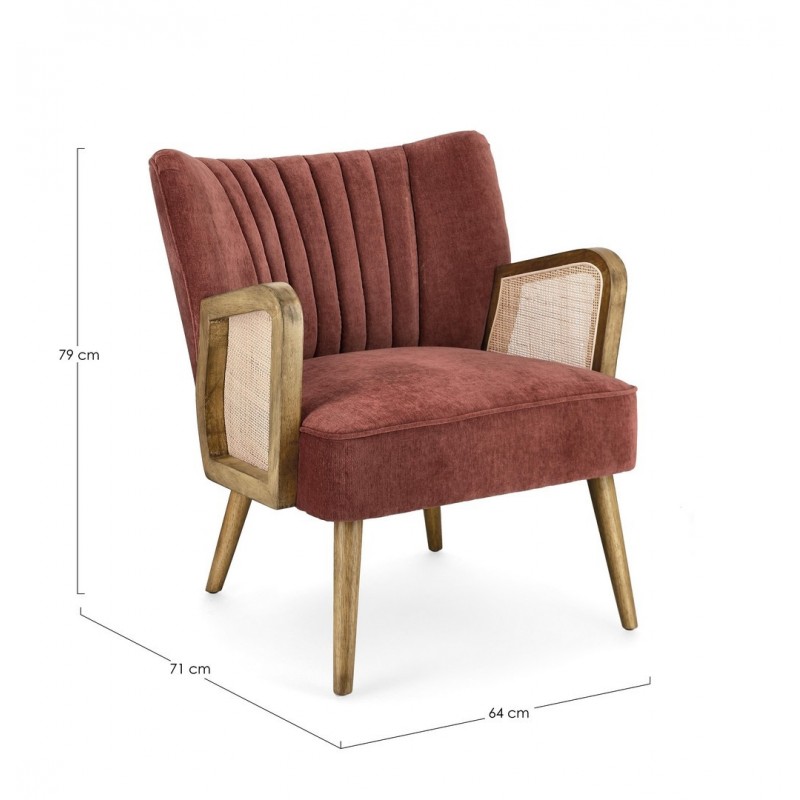 Bizzotto Fotel Virna Czerwony