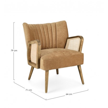 Bizzotto Fotel Virna Żółty