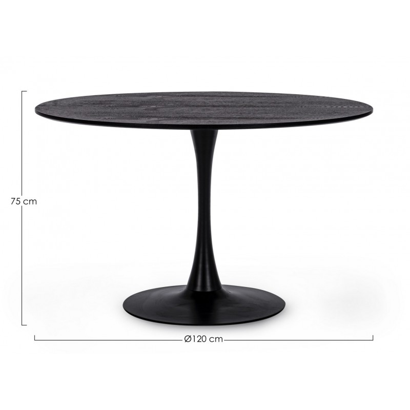 Bizzotto Stół Jadalniany Bloom 120        Czarny