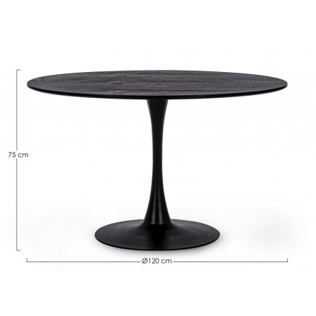 Bizzotto Stół Jadalniany Bloom 120        Czarny