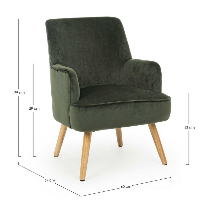 Bizzotto Fotel Adeline Zielony