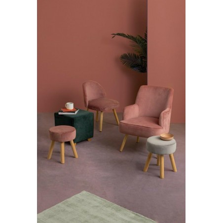 Bizzotto Fotel Adeline Różowy