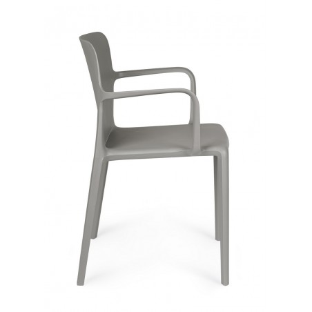 Bizzotto Krzesło Ogrodowe Chloris Arm     Szare