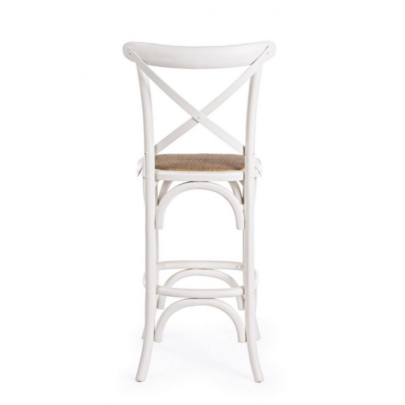 Bizzotto Krzesło Barowe Cross Białe