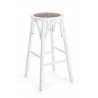 Bizzotto Krzesło Barowe Circle Białe