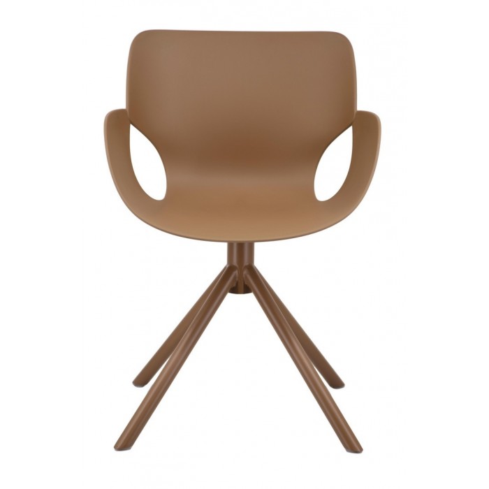 Bizzotto Krzesło Lennon Arm Brązowe