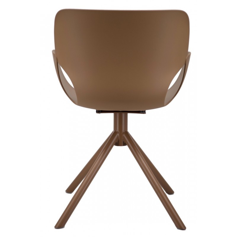 Bizzotto Krzesło Lennon Arm Brązowe