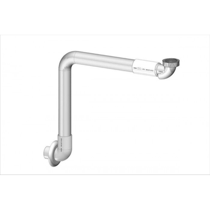 Pum Syfon Umyw. Z Rurą Sztywną Chrom