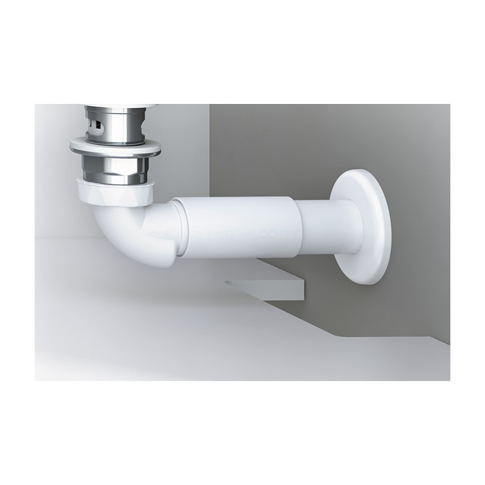 Pum Syfon Umyw. Z Rurą Sztywną Biały