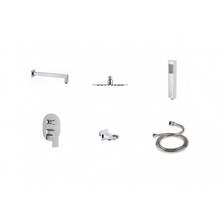 Glad Zestaw Prysznic-Wanna P/T Chrom