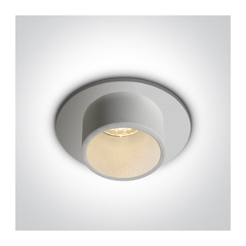 10101DWB/W czarny wpust z wymienną głowicą LED 3000K 1W dark light wymagany zasilacz 350mA