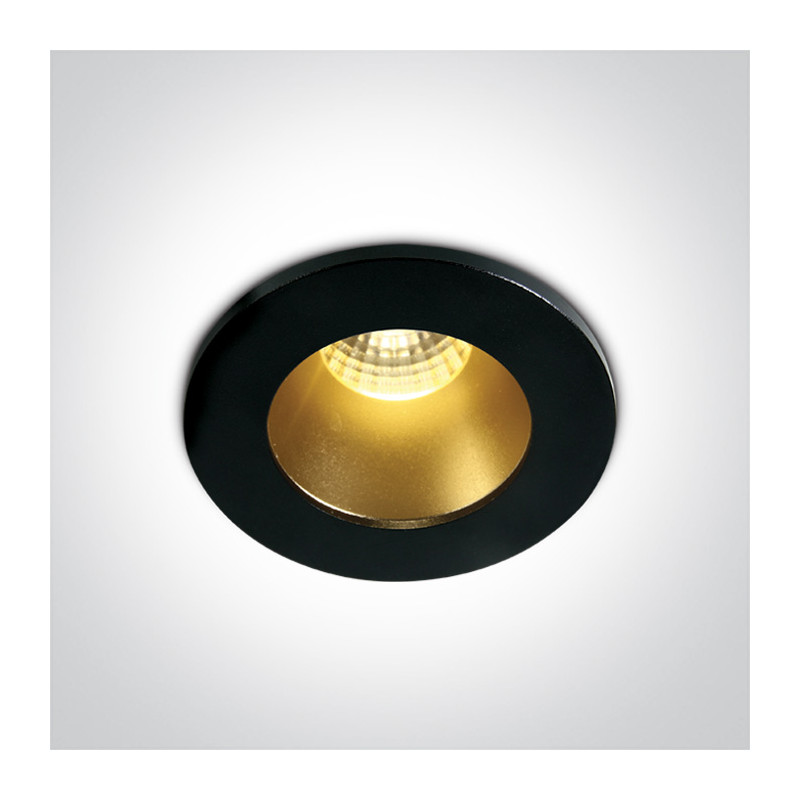 10103DL/B/BS/W wpust LED czarny-mosiądz 3000K dark light wymagany zasilacz 350mA/700mA