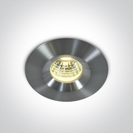 10103P/AL/D aluminiowy wpust COB LED IP65 6000K 3W wymagany zasilacz 350mA / 700mA