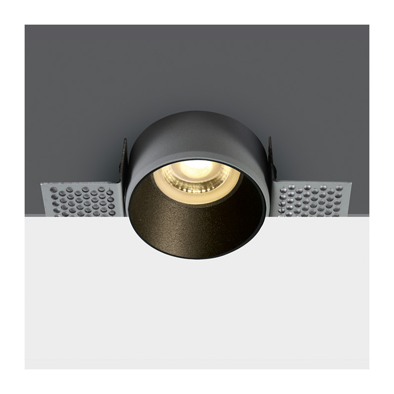 10105TR/B czarny wpust z oprawką GU10 MR16 50W dark light puszka montażowa