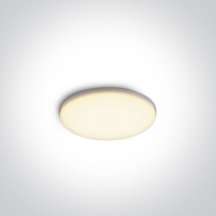 10106CF/W bezramowa biała oprawa typu downlight LED IP65 3000K 6W zasilacz 250mA w komplecie