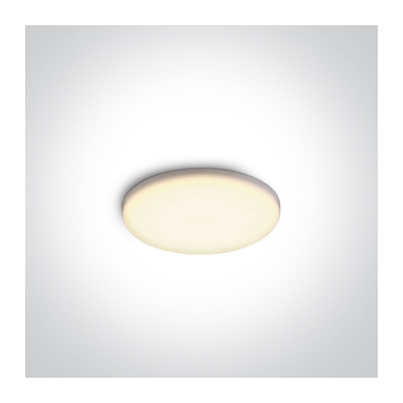 10106CF/W bezramowa biała oprawa typu downlight LED IP65 3000K 6W zasilacz 250mA w komplecie