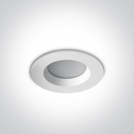 10107B/W/C biała oprawa typu downlight do wbudowania LED IP54 4000K 7W nieściemnialny zasilacz LED w komplecie