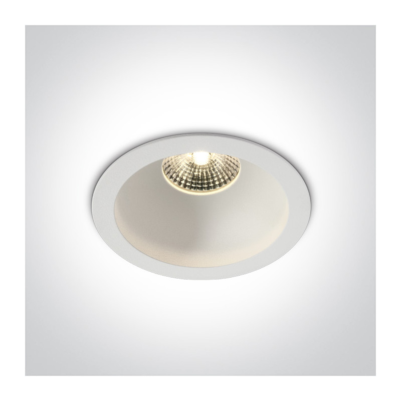 10107DA/W/W biały wpust COB LED 3000K 7W wymagany zasilacz 700mA