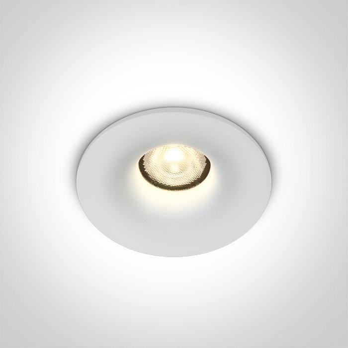 10107DB/W/W biały wpust COB LED IP54 3000K 7W dark light wymagany zasilacz 700mA