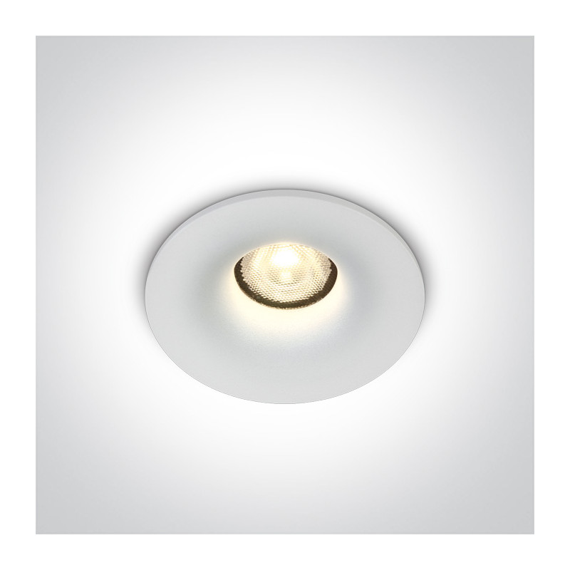 10107DB/W/W biały wpust COB LED IP54 3000K 7W dark light wymagany zasilacz 700mA