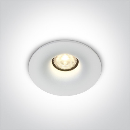 10107DB/W/W biały wpust COB LED IP54 3000K 7W dark light wymagany zasilacz 700mA