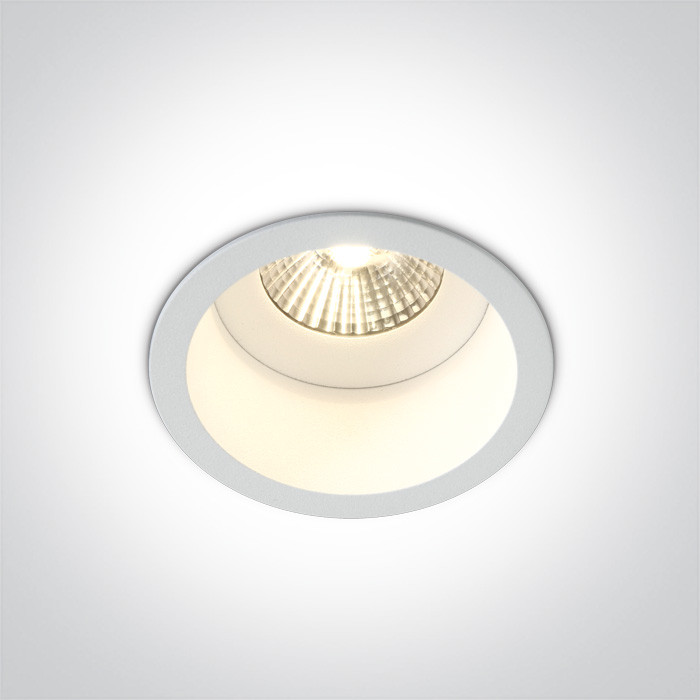 10107WD/W/C biały wpust COB LED IP54 4000K 7W dark light wymagany zasilacz 700mA