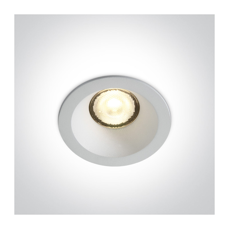 10107WP/W/W biały wpust COB LED IP44 3000K 7W dark light wymagany zasilacz 700mA