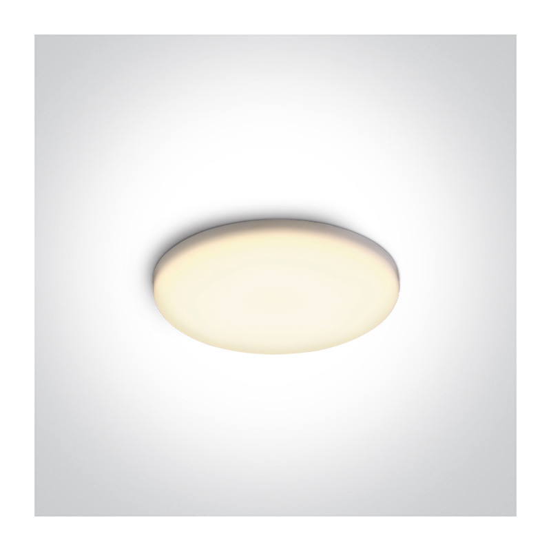 10108CF/W biała bezramowa oprawa typu downlight LED IP65 3000K 8W zasilacz 500mA w komplecie