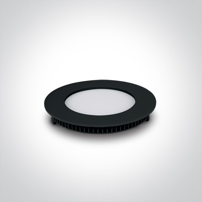 10108FA/B/C wąski czarny downlight LED IP40 4000K 8W nieściemnialny zasilacz LED 320mA w zestawie