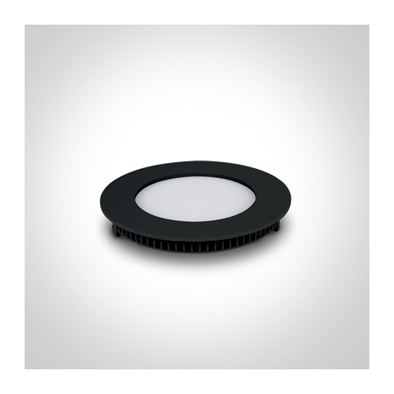 10108FA/B/C wąski czarny downlight LED IP40 4000K 8W nieściemnialny zasilacz LED 320mA w zestawie