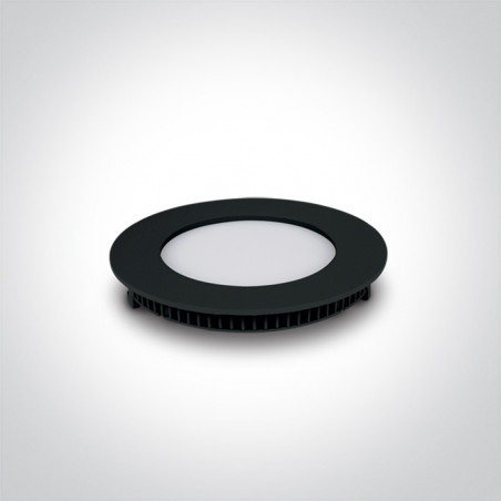 10108FA/B/C wąski czarny downlight LED IP40 4000K 8W nieściemnialny zasilacz LED 320mA w zestawie